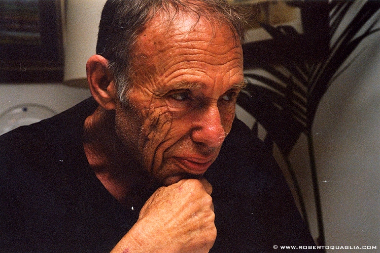 Robert Sheckley, in the home of <b>Stefano Carducci</b> (Treviso, July 1999) - Sheckley99-B-042-bis