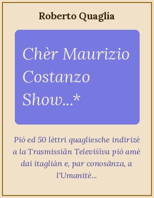 Caro Maurizio Costanzo show