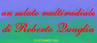 Un Benvenuto multimediale di Roberto Quaglia.
