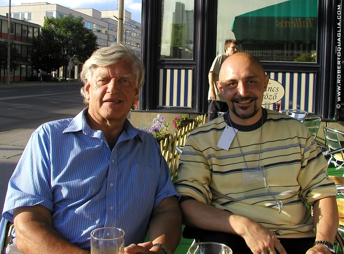 David Prowse, alias Darth Vader, and Roberto Quaglia