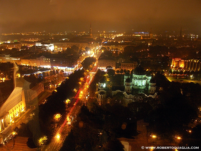 Riga by night